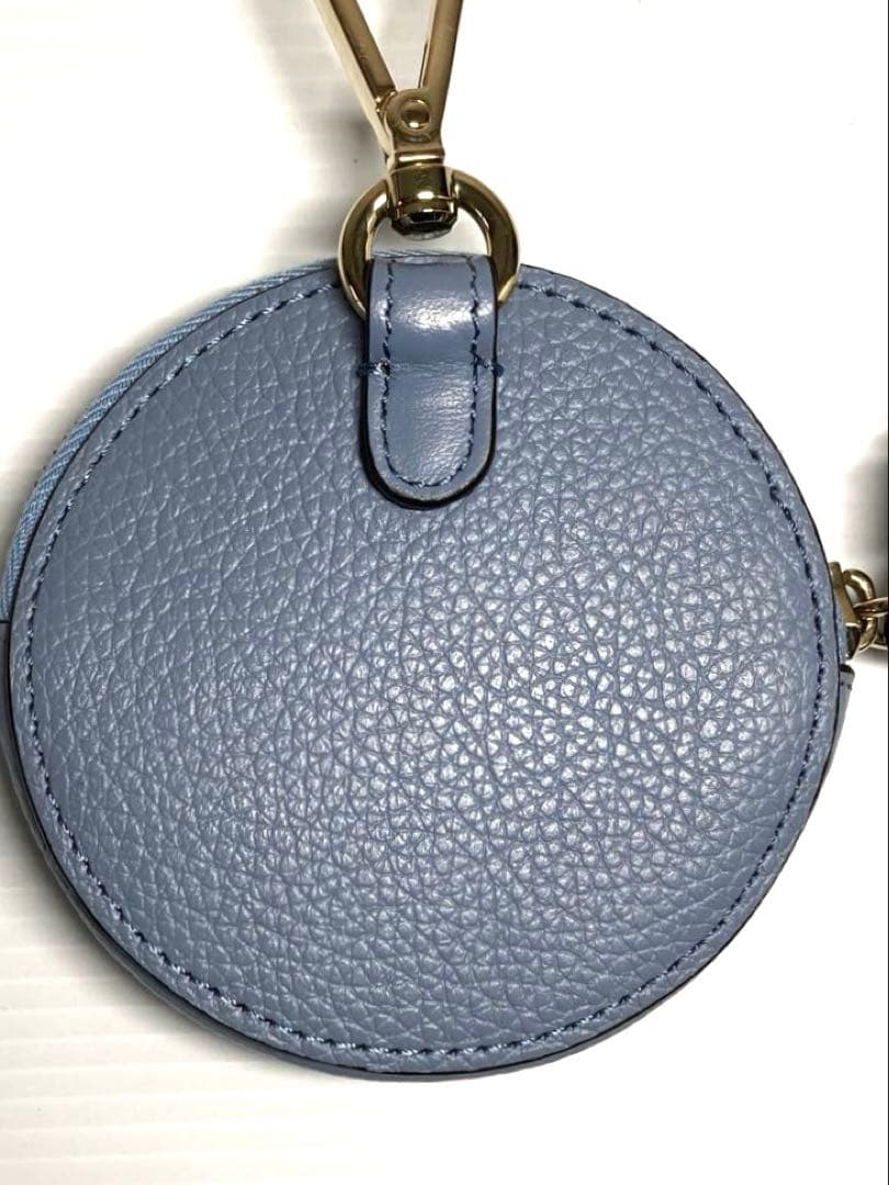 美品　クロエ　レザー　ラウンド　ケース　ミニポーチ　キーホルダー　箱付き