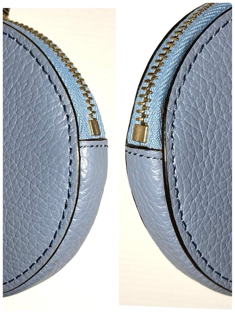 美品　クロエ　レザー　ラウンド　ケース　ミニポーチ　キーホルダー　箱付き