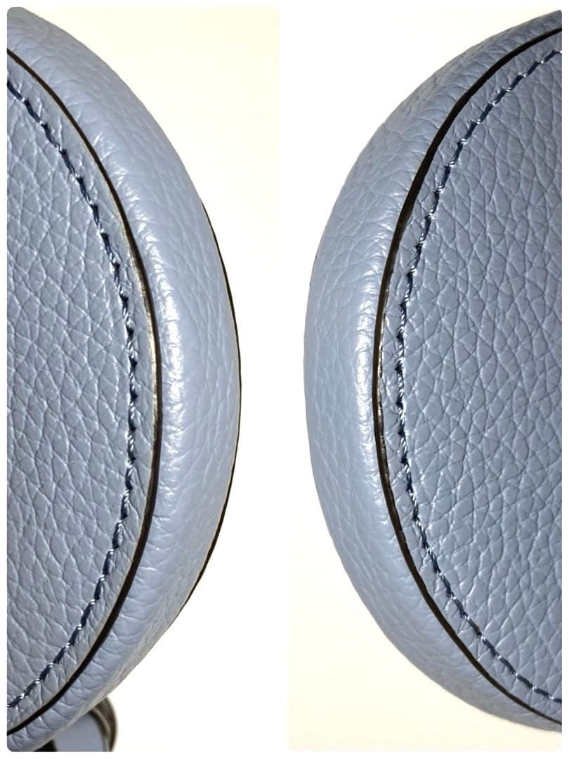 美品　クロエ　レザー　ラウンド　ケース　ミニポーチ　キーホルダー　箱付き