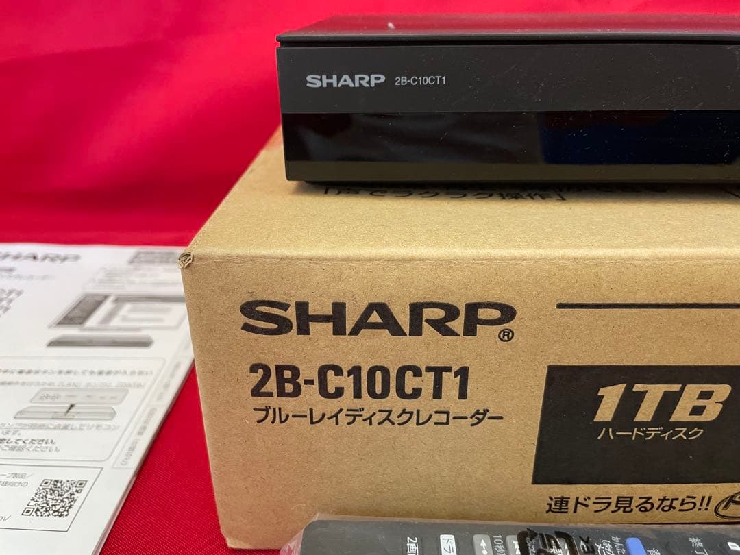 SHARP 2B-C10CT1 ブルーレイディスクレコーダー