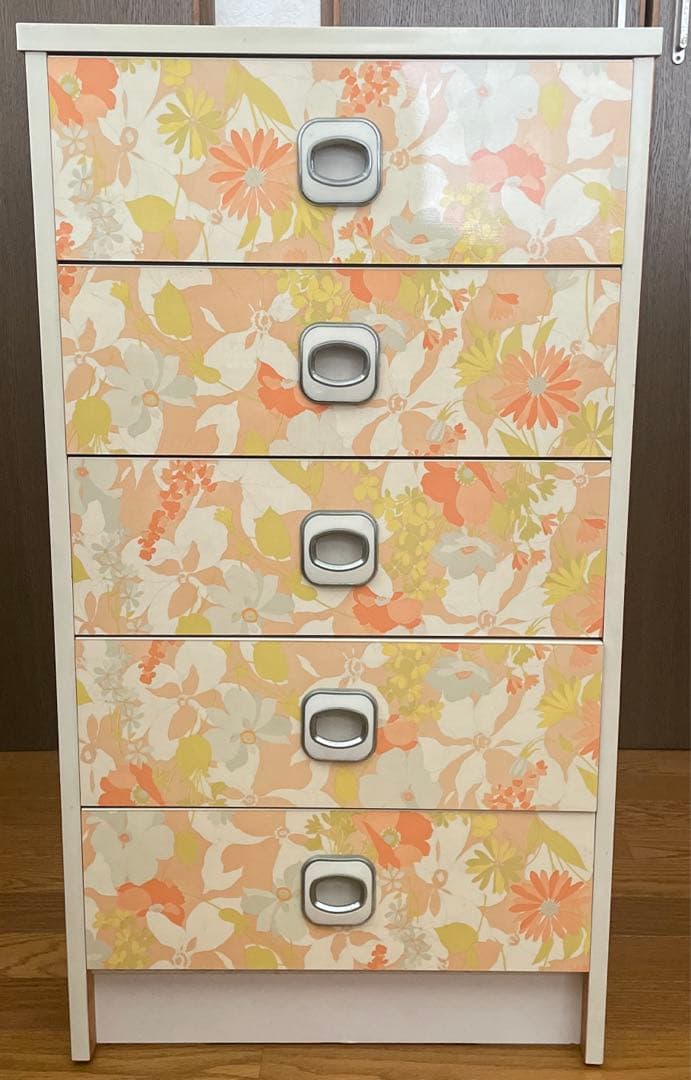 【レトロポップ】5段チェスト