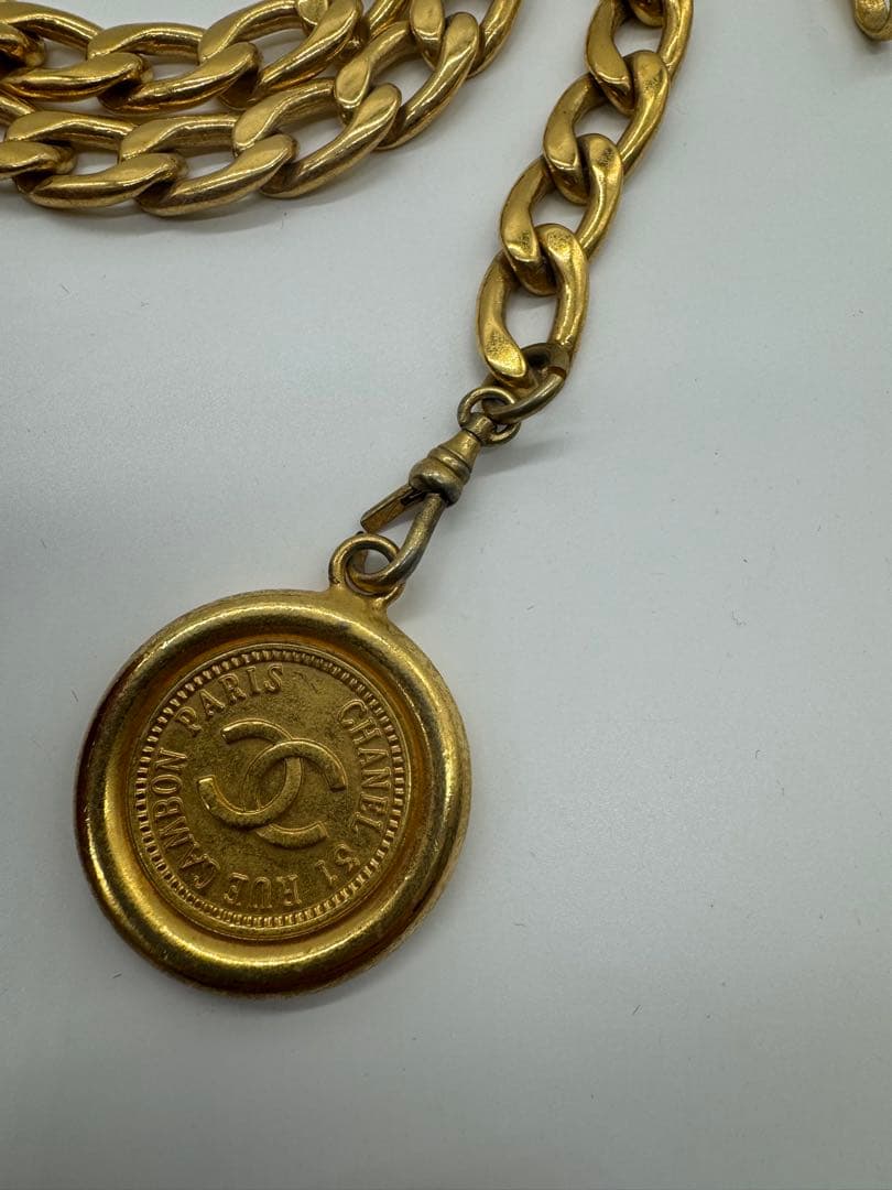 【たまや】CHANEL シャネル ヴィンテージ チェーンベルト