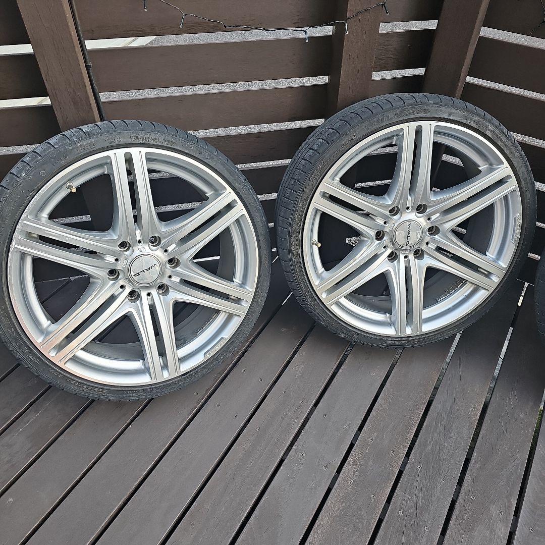 20インチ シルバー 5スポークホイールセット