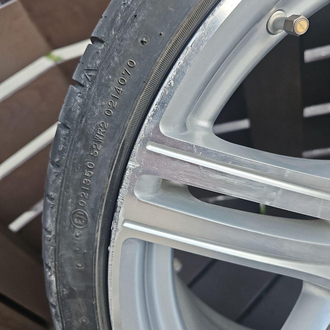 20インチ シルバー 5スポークホイールセット