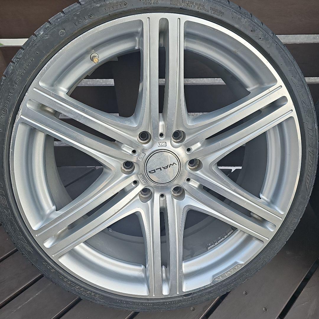 20インチ シルバー 5スポークホイールセット
