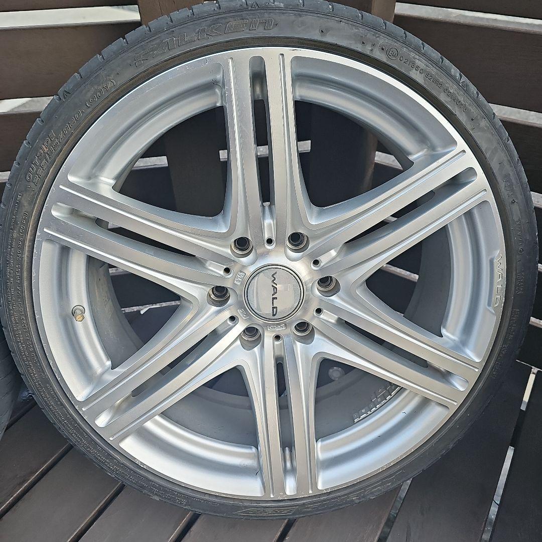 20インチ シルバー 5スポークホイールセット