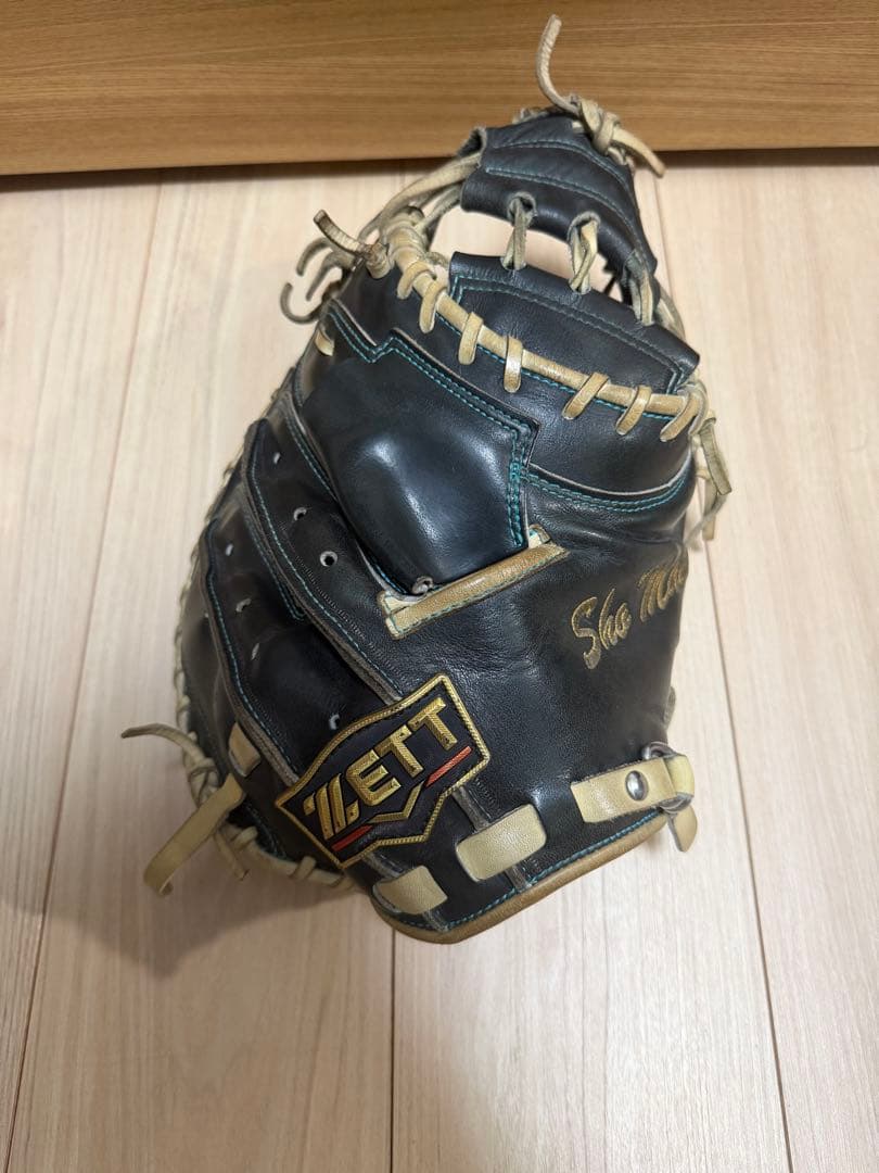 ZETT硬式グローブ 黒/ベージュ