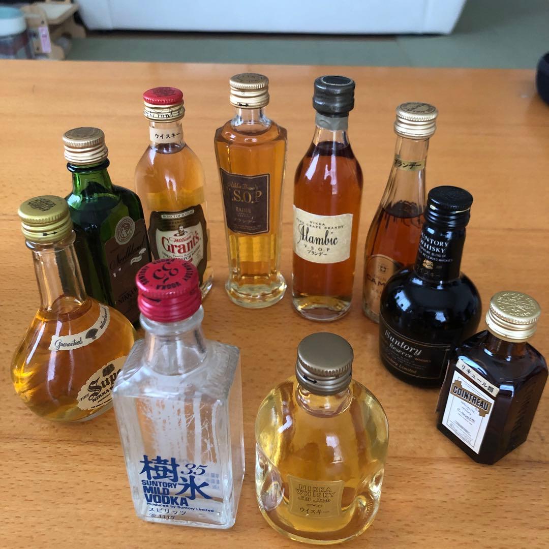 ウイスキーコレクション 20本セット、ミニボトル、レトロ。