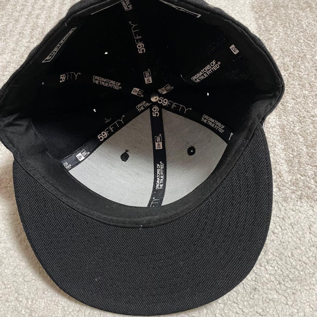 【美品】Supreme ベースボールキャップ 黒 7 1/8