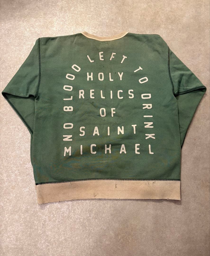 セントマイケル　スウェット L グリーン