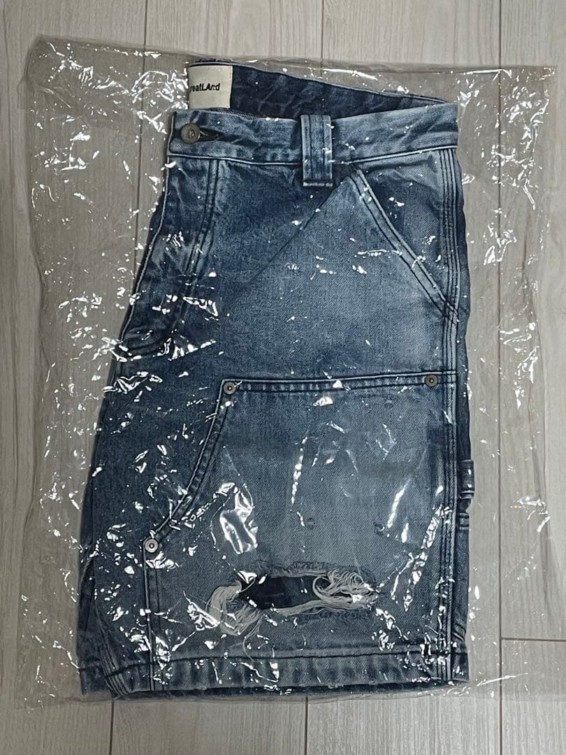 パンツ greatLAnd BAD BOY SHORT DENIM INDIGO L