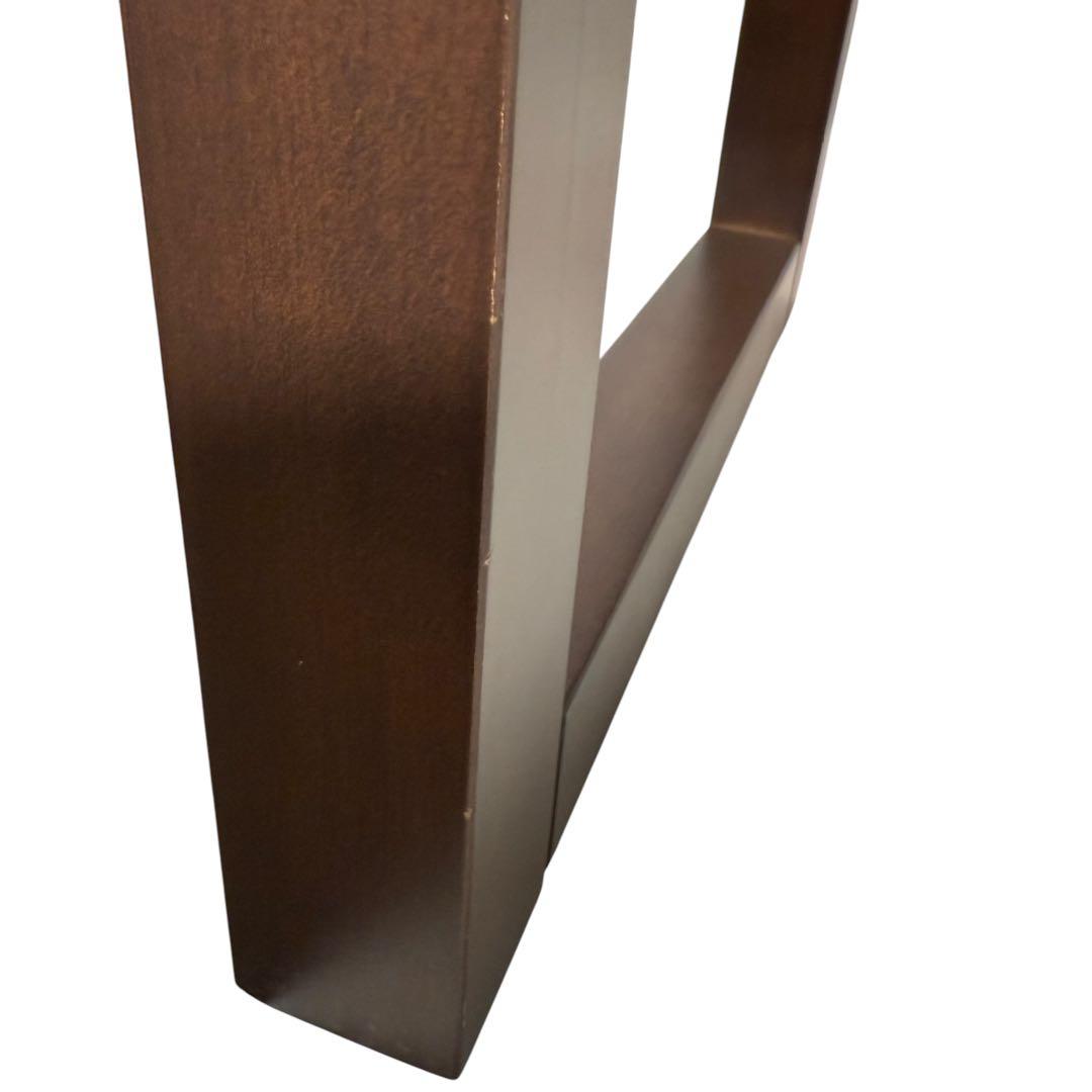 HR630 スツール　シギヤマ家具　オットマン　木製ブラック　合皮