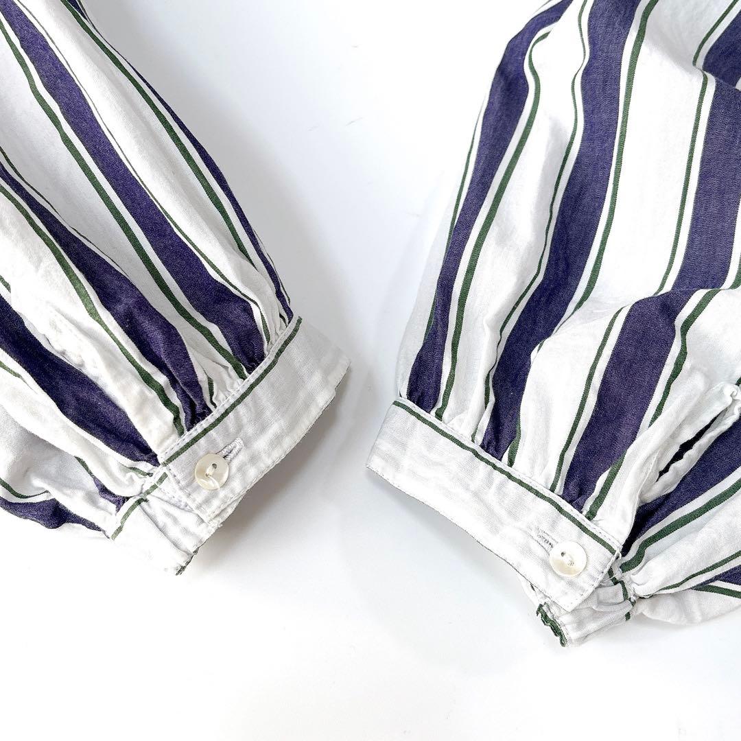 綾*様 美品⁑ヌキテパ　インドコットン　バンドカラーロングシャツワンピース　スト