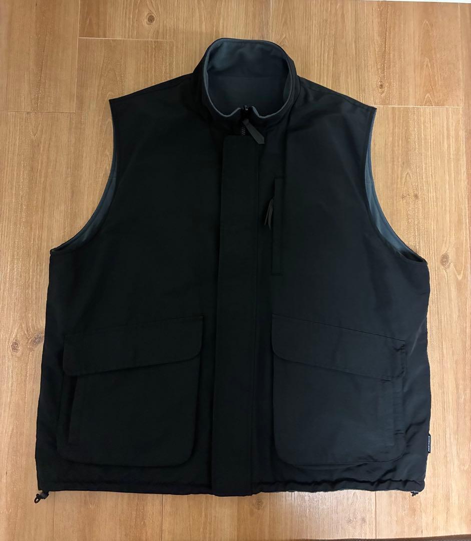 PWA WIND-STOP RV VEST BLACK プア　リバーシブルベスト