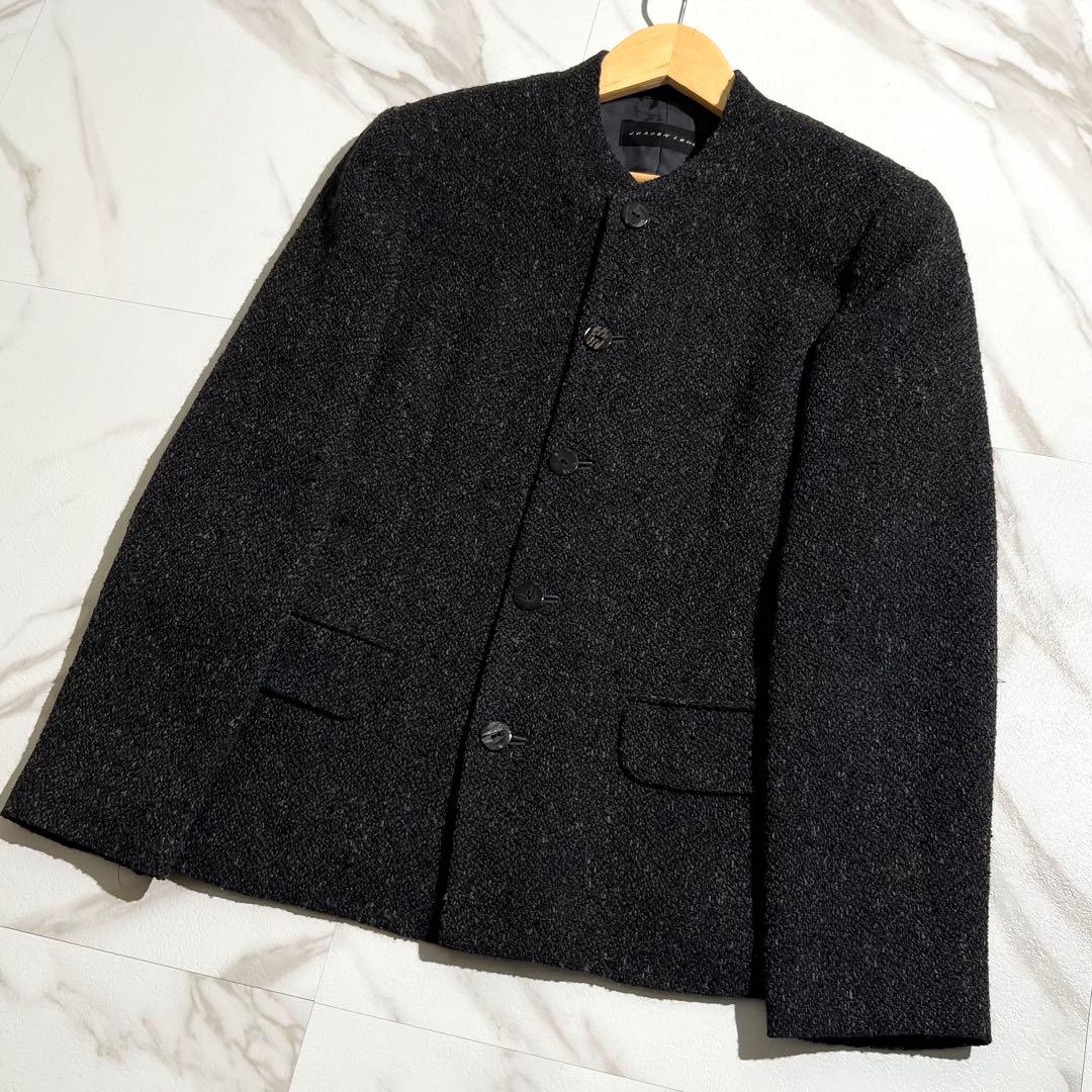 入手困難✨ アルパカ素材 ヨーガンレール ノーカラージャケット ブラック系