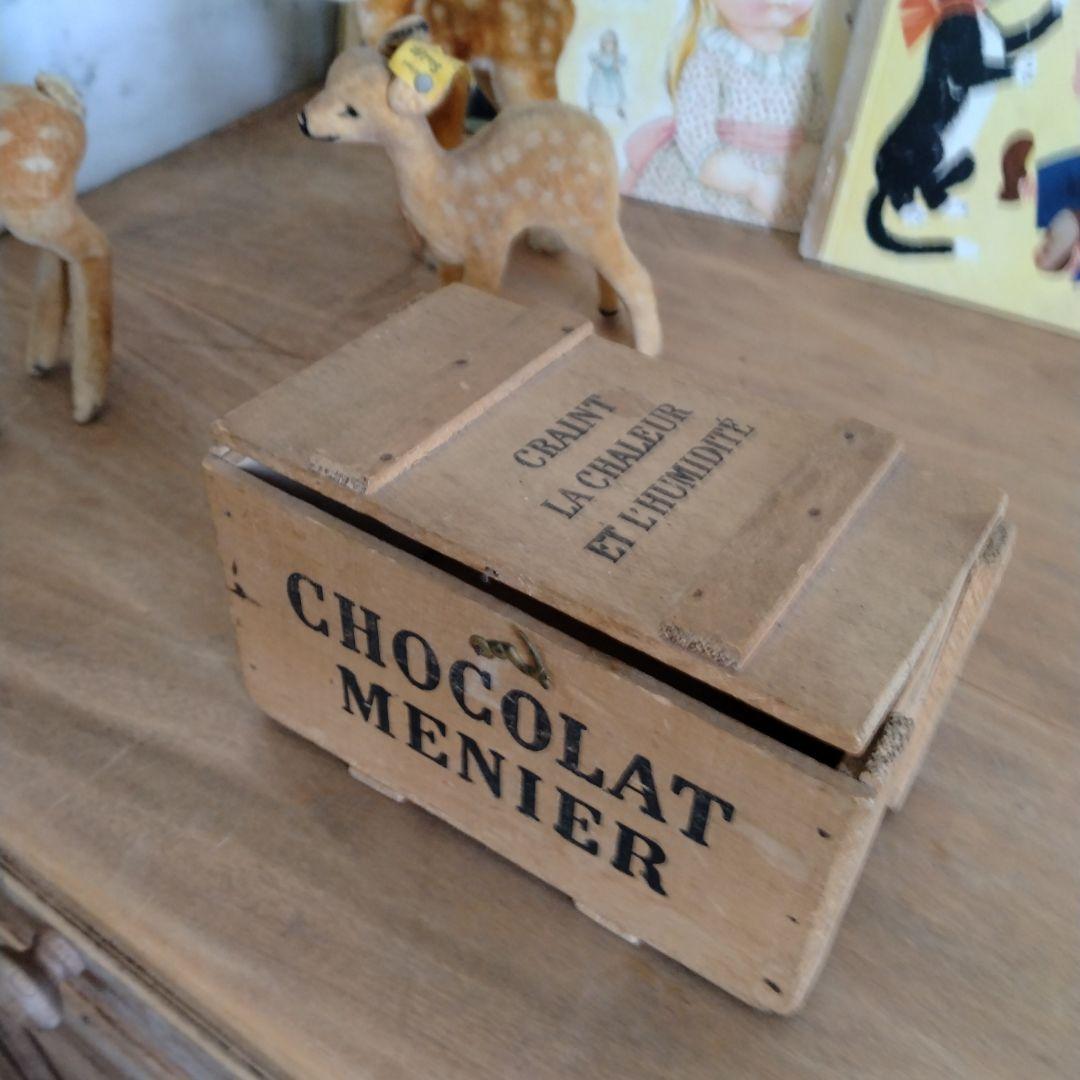 再入荷！美品ショコラティエ『ショコラムニエ』の木箱/ドール・アンティーク