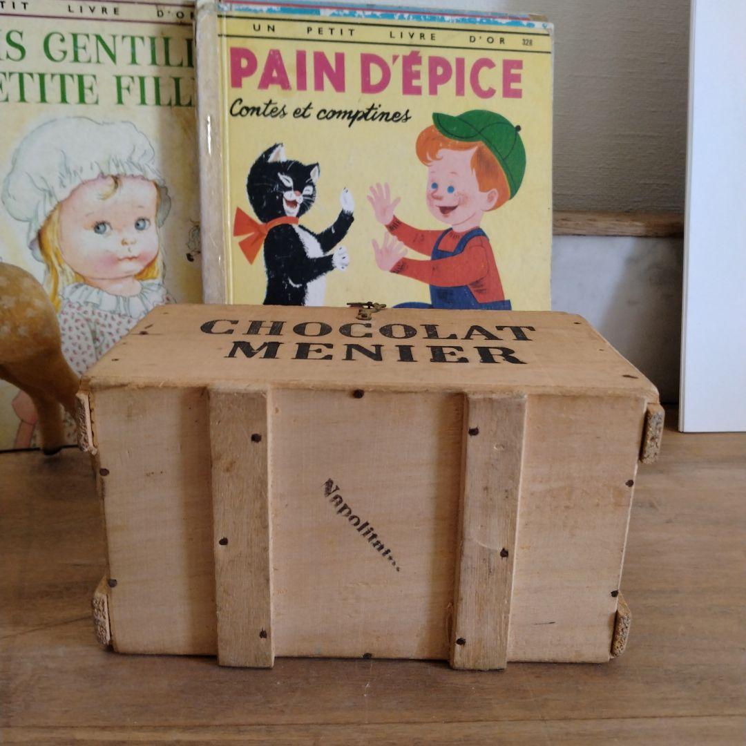 再入荷！美品ショコラティエ『ショコラムニエ』の木箱/ドール・アンティーク