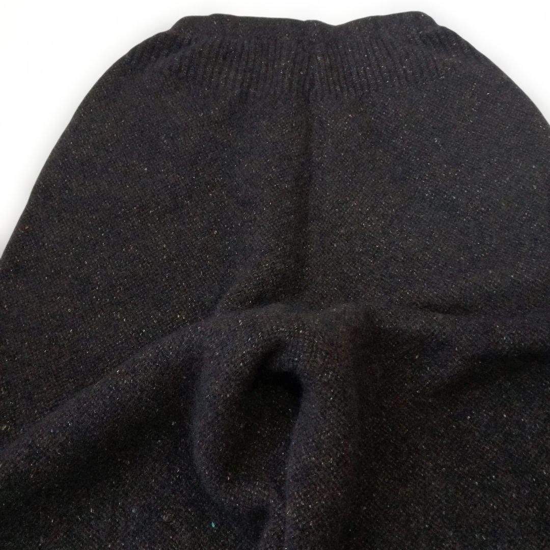 BOBOUTIC/新品タグ付き/ダークブラウンパンツ/ ウエストゴムウールパンツ