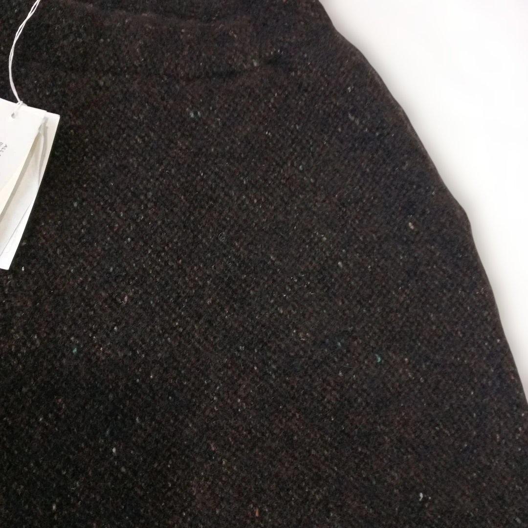 BOBOUTIC/新品タグ付き/ダークブラウンパンツ/ ウエストゴムウールパンツ