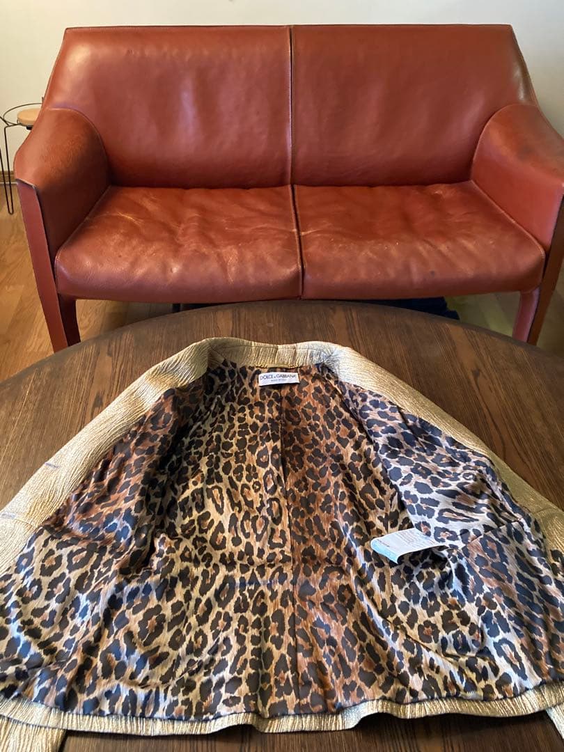 DOLCE & GABBANA新品2釦GOLDJACKET IN Leopard