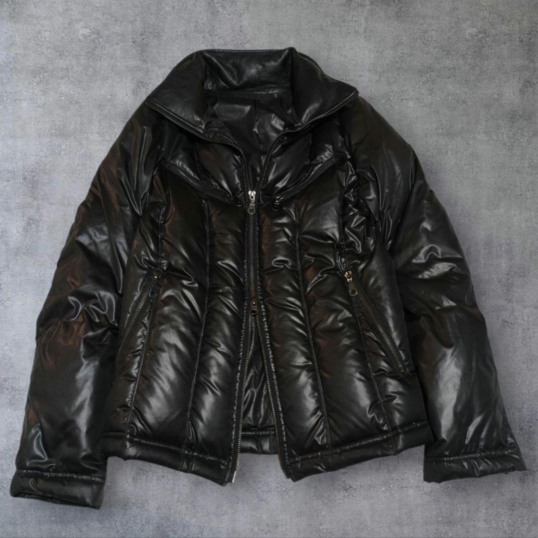 00s FUGA ダウンジャケット 光沢 y2k お兄系 平成ギャル グランジ