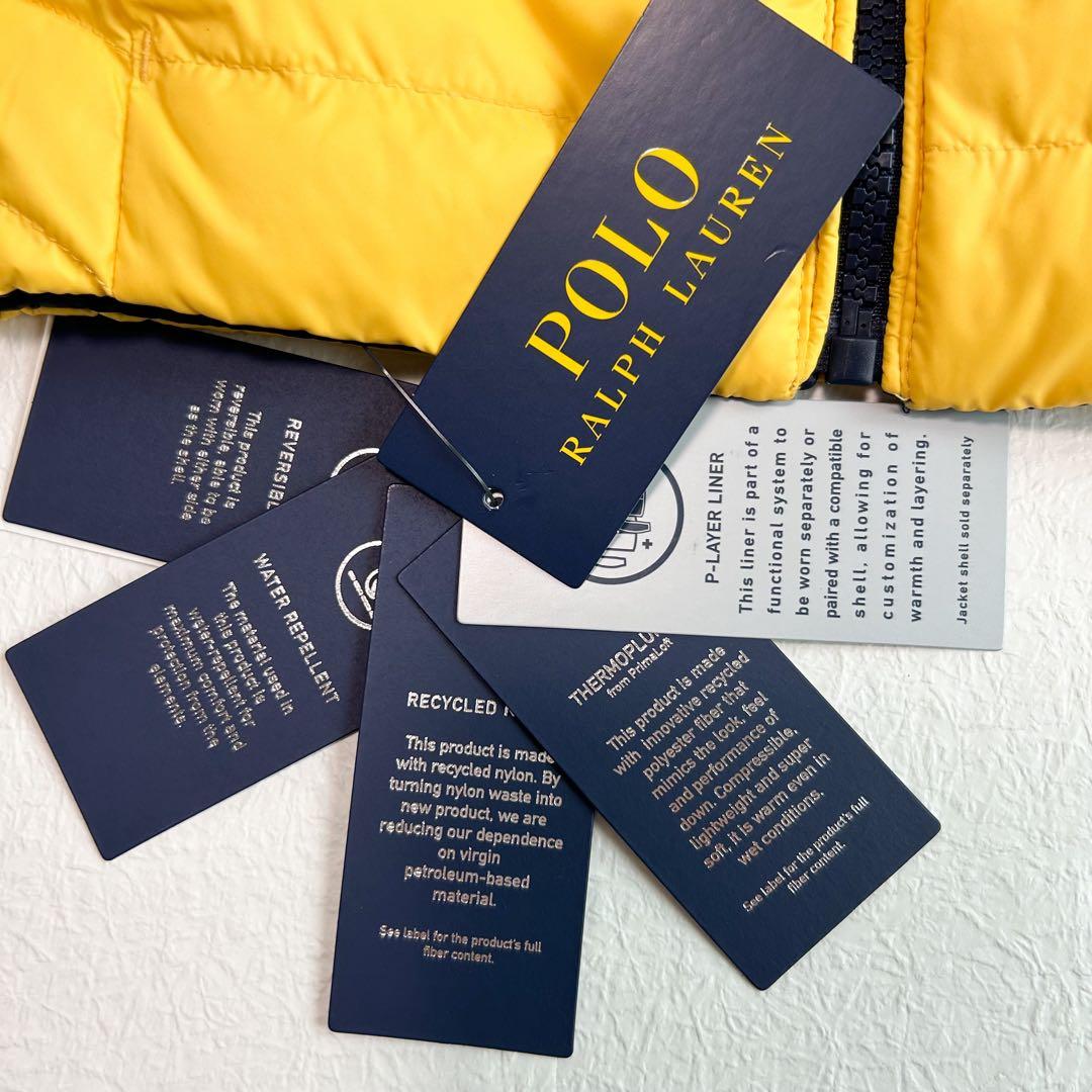 ラルフローレン ユニセックス リバーシブルジャケット イエロー×ネイビー 100