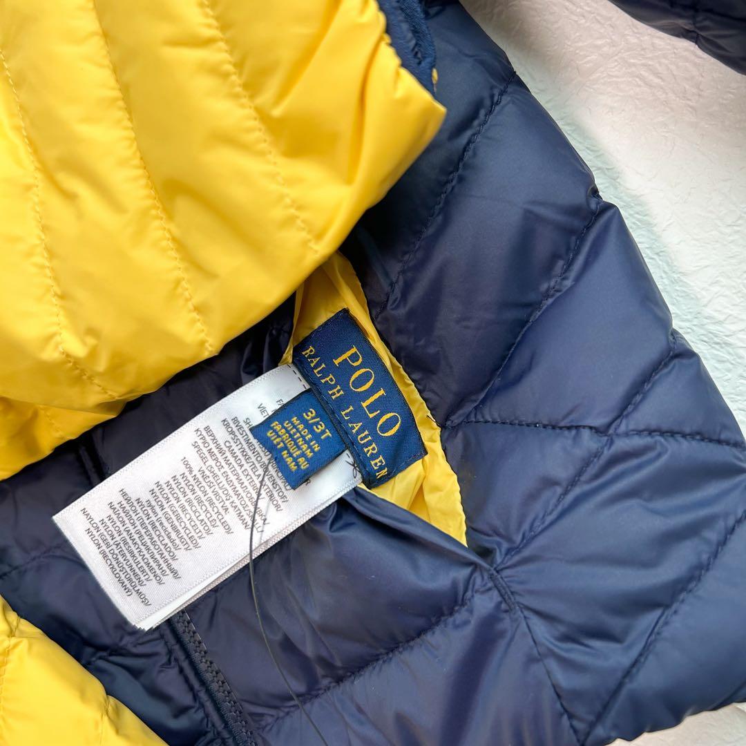 ラルフローレン ユニセックス リバーシブルジャケット イエロー×ネイビー 100