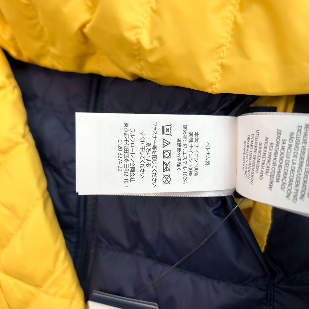 ラルフローレン ユニセックス リバーシブルジャケット イエロー×ネイビー 100