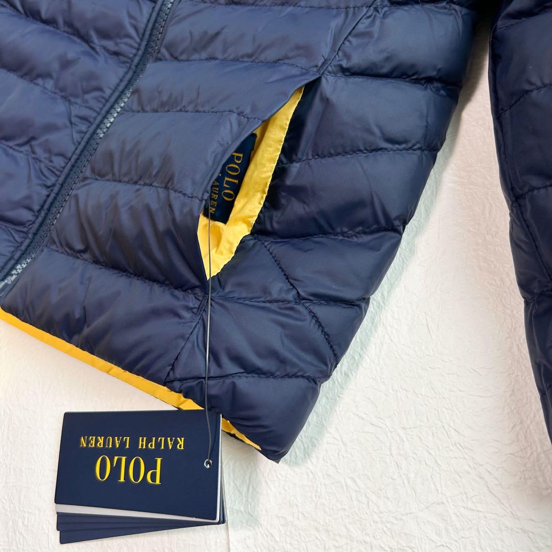 ラルフローレン ユニセックス リバーシブルジャケット イエロー×ネイビー 100