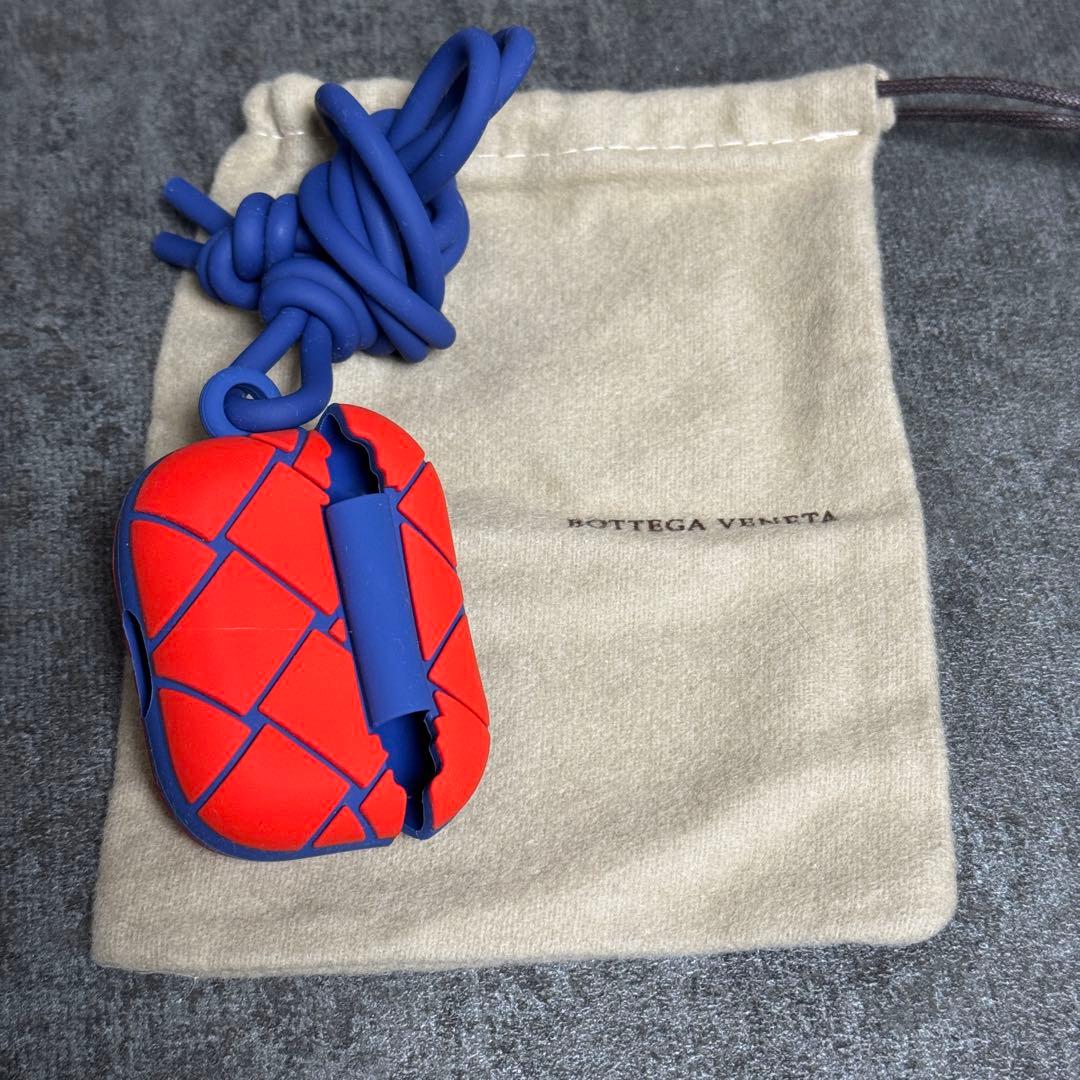 airpods pro ケース Bottega レッド ストーン ネイビー