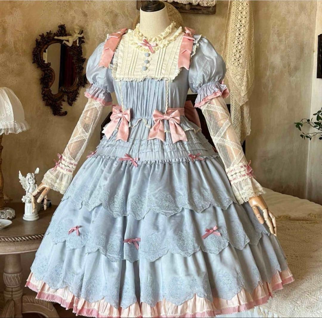 Retro Pictorical ワンピース 魔法少女風 ボンネットセット