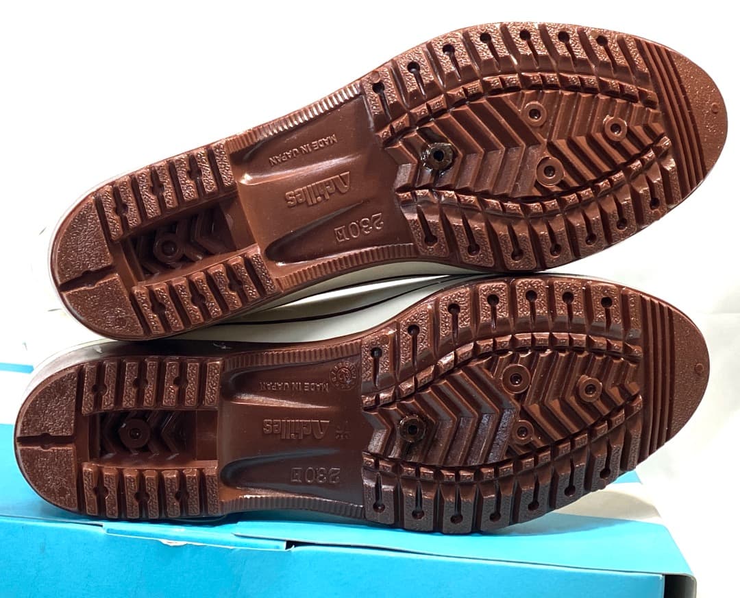 み*ー様 2足セット【新品】Achilles 耐油 長靴 アイボリーホワイト 2