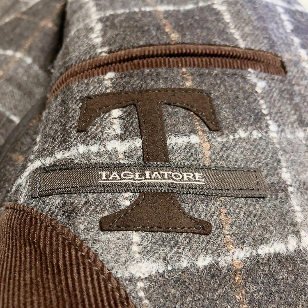 【超美品・SUPER100's】TAGLIATORE　テーラード　44　チェック