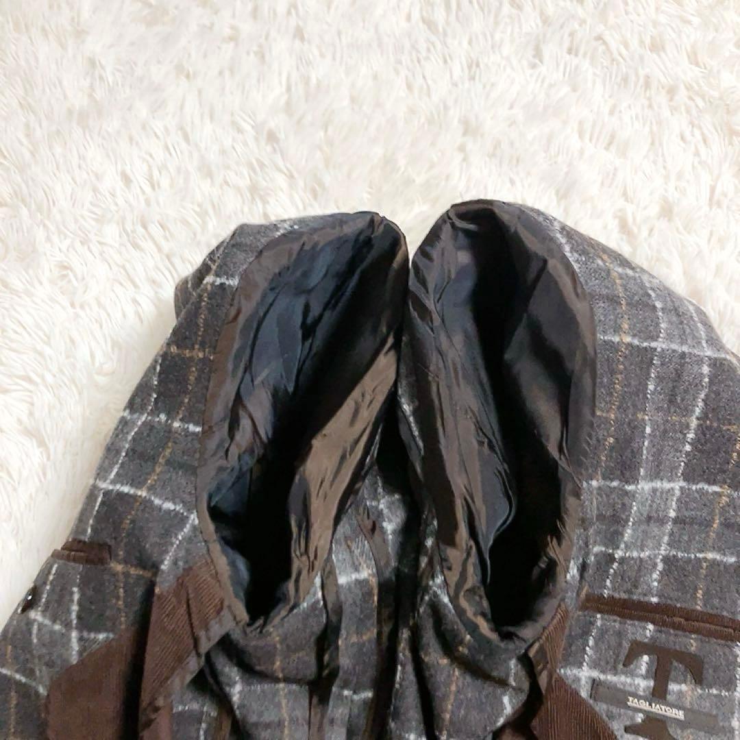 【超美品・SUPER100's】TAGLIATORE　テーラード　44　チェック