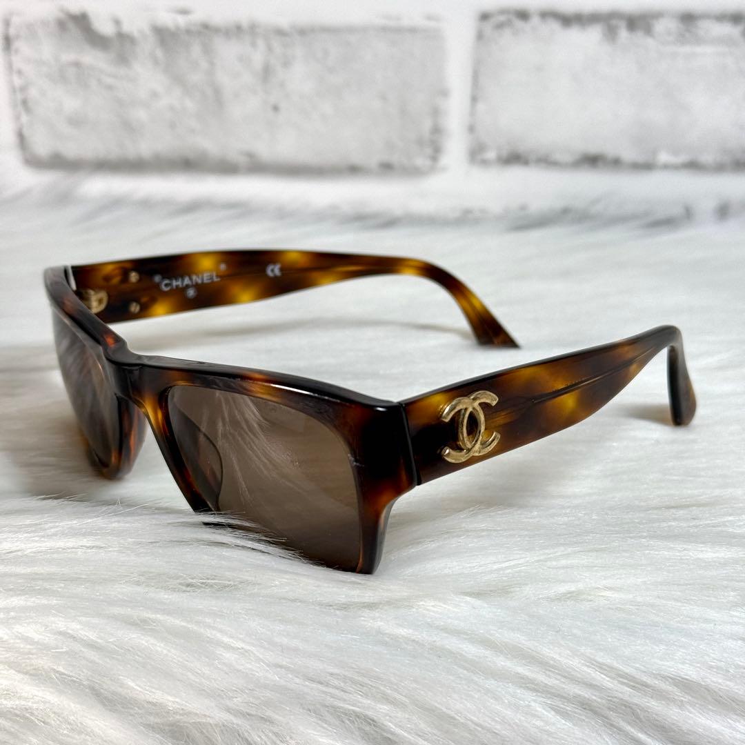 CHANEL サングラス べっ甲 ブラウン 04262 ココマーク ゴールド