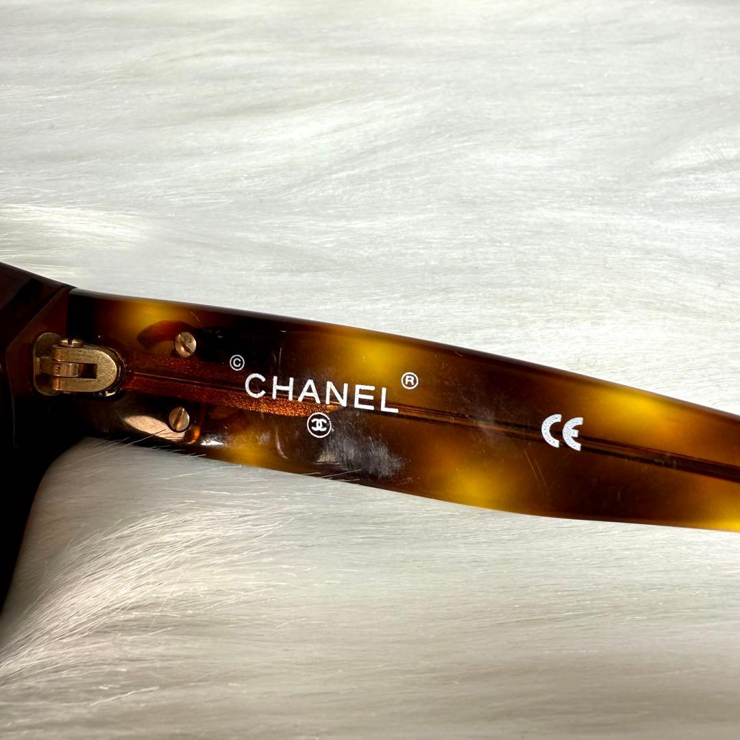 CHANEL サングラス べっ甲 ブラウン 04262 ココマーク ゴールド