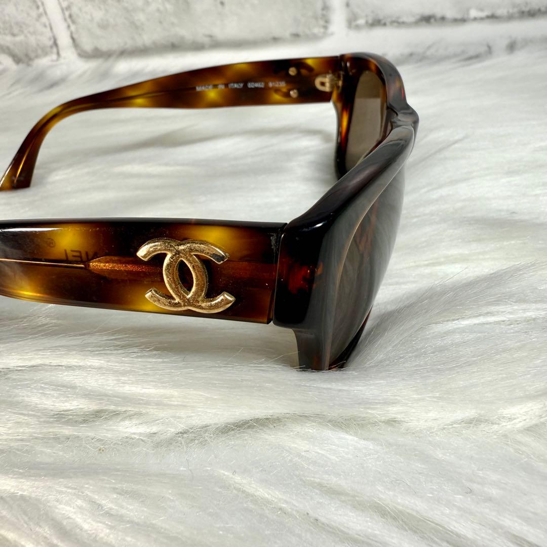 CHANEL サングラス べっ甲 ブラウン 04262 ココマーク ゴールド