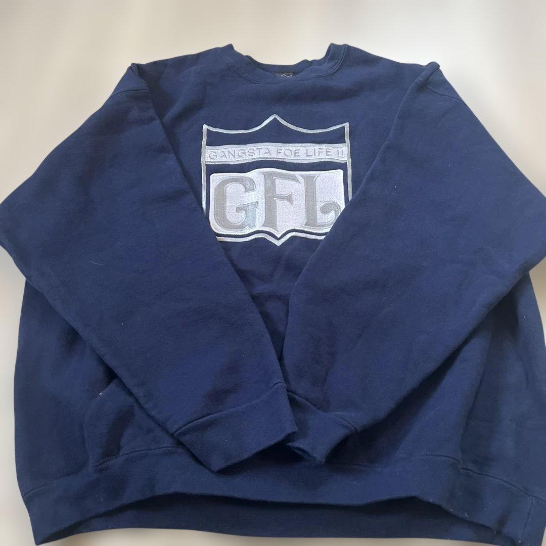 【希少】GFL スウェット ネイビー 2XL 90s ストリート ヒップホップ