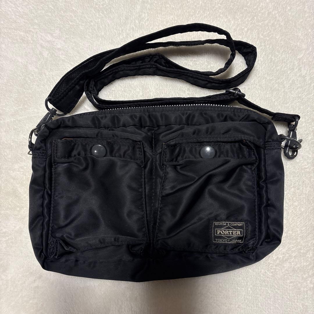 ポーター　タンカー　ショルダーバッグ　2way ブラック