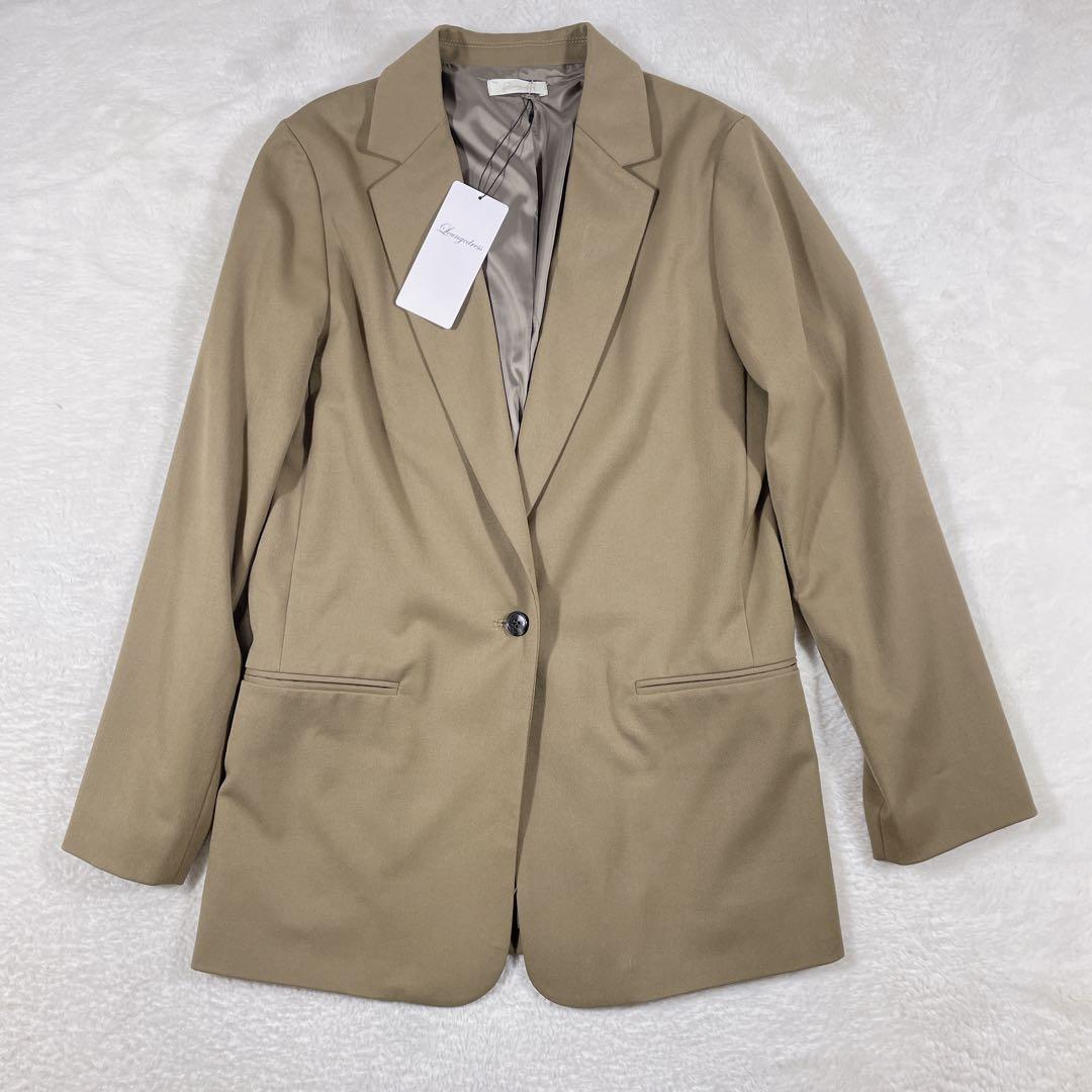 新品未使用タグ付き　ラウンジドレス　テーラードジャケット　シングル　ベージュ