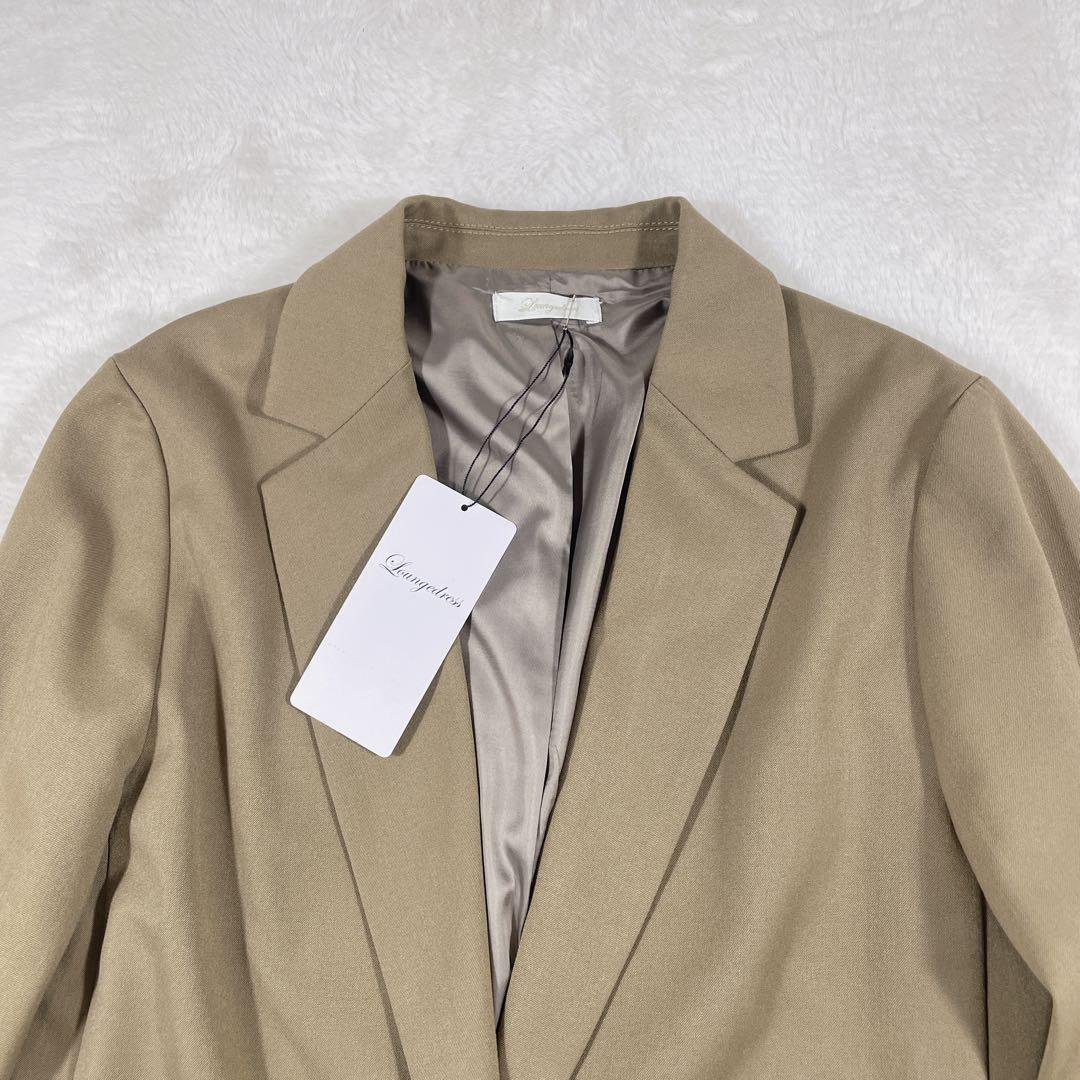 新品未使用タグ付き　ラウンジドレス　テーラードジャケット　シングル　ベージュ