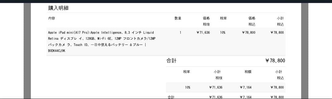 「期間限定値下げ」新品未使用 iPad mini 128GB Wi-Fiモデル