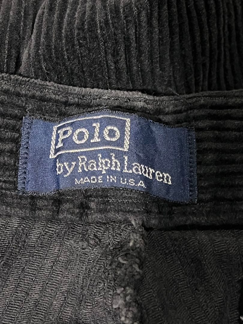 90s ~80s usa製 ラルフローレン コーデュロイパンツ ブラック