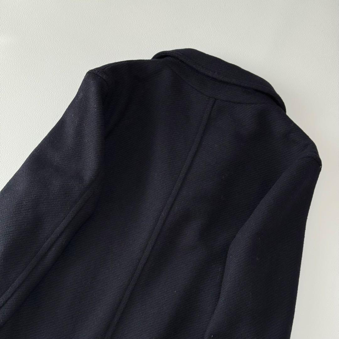 人気 MHL. マーガレットハウエル イギリス製 ウールPコート チェック裏地