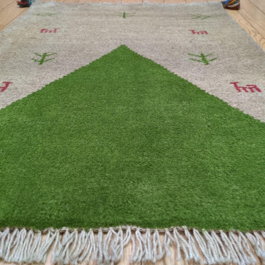 Summer SALE ペルシャ絨毯　ギャッベ　新品 88x60 cm