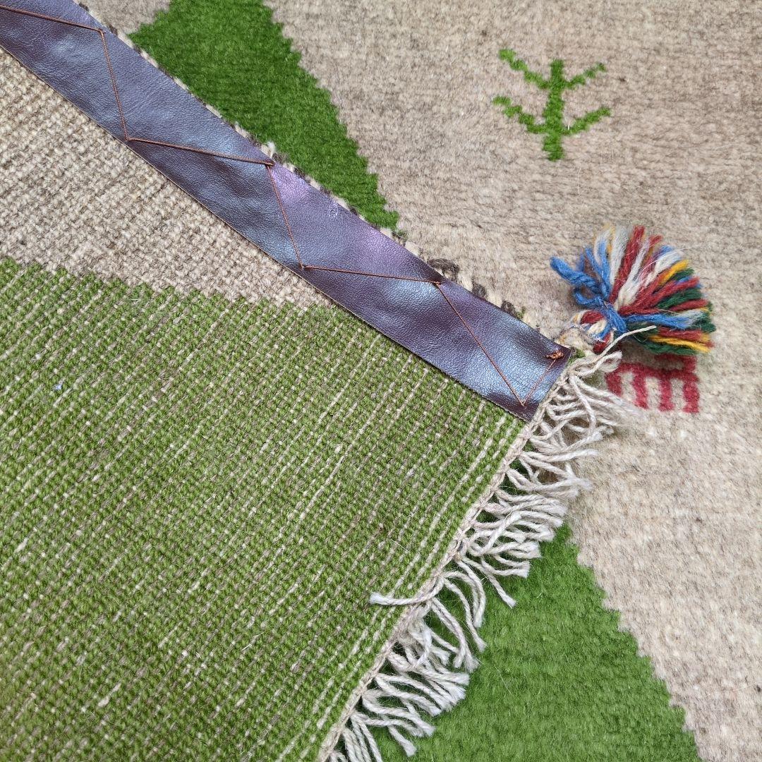 Summer SALE ペルシャ絨毯　ギャッベ　新品 88x60 cm