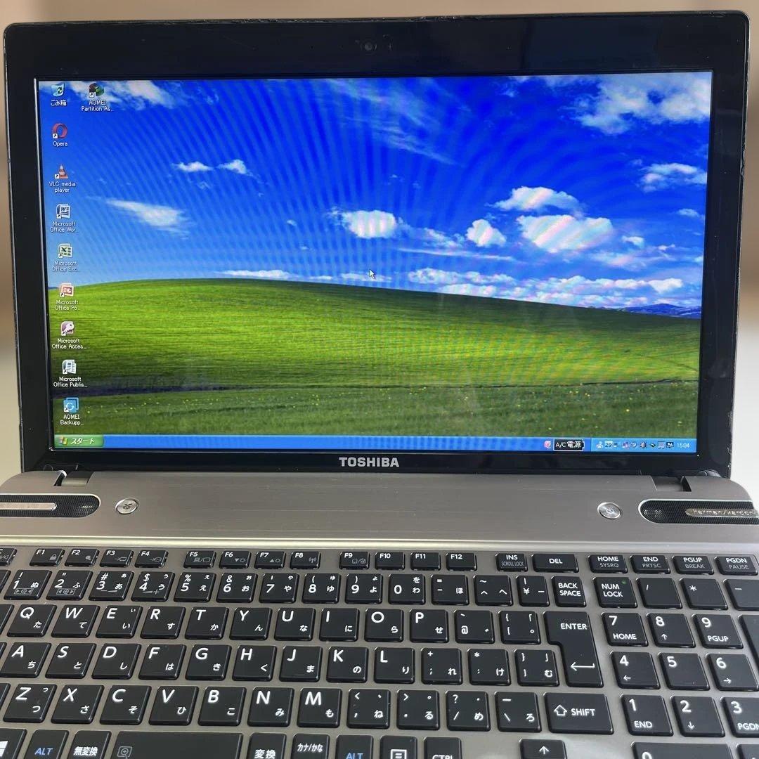 ☆訳有格安美品☆WindowsXP☆東芝15.6インチ大画面PC☆第3世代i7☆
