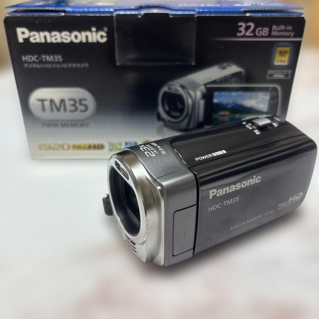 パナソニック デジタルハイビジョンビデオカメラ HDC-TM35 グレー