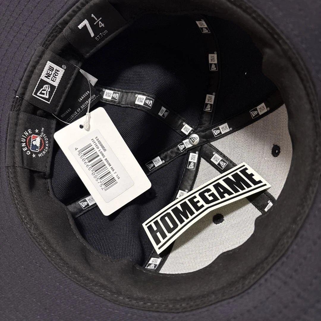 ロングブリムハット ロサンゼルス ドジャースカスタム　ネイビー