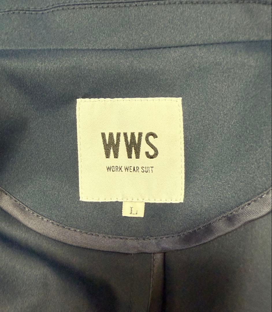 WWS ワークウェアスーツ ネイビーセットアップ Lサイズ＆シャツLLサイズ